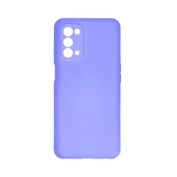 Capa de Silicone com Moldura de Câmera para Oppo A74 5G Roxo Capa de Silicone com Moldura de Câmera para Oppo A74 5G Roxo